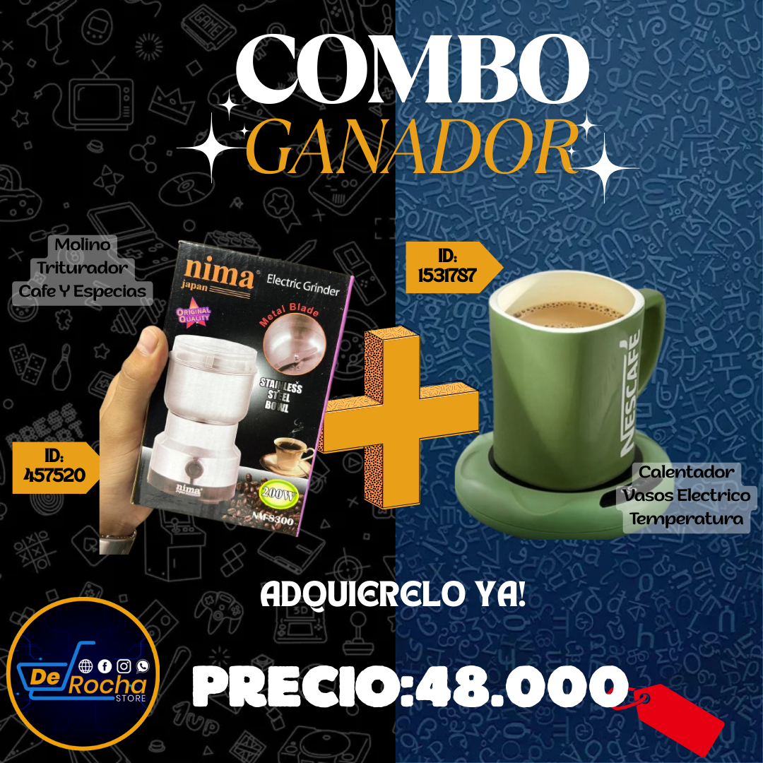combo calentar vaso+molino triturador